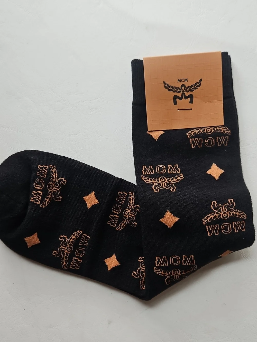 MCM MONOGRAM KNIT SOCKS